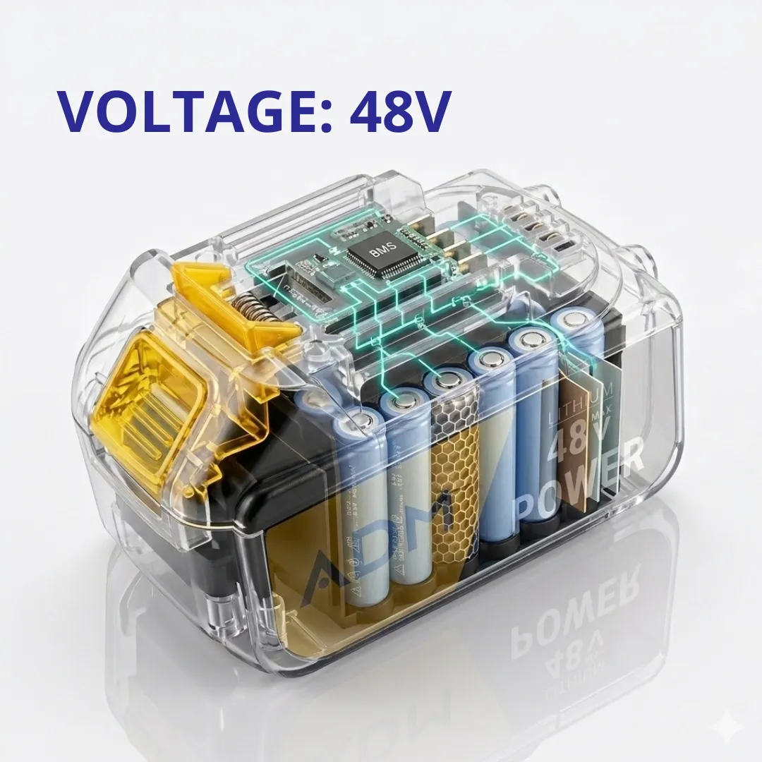 ADAMANTA ADM 48V Batteria Litio 1500mAh per Utensili
