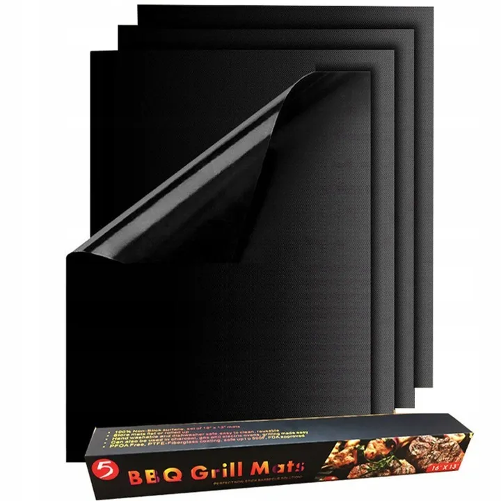 ADAMANTA Baking Mat For Grill Baking Set 181 tappetino grill 4 pezzi antiaderente