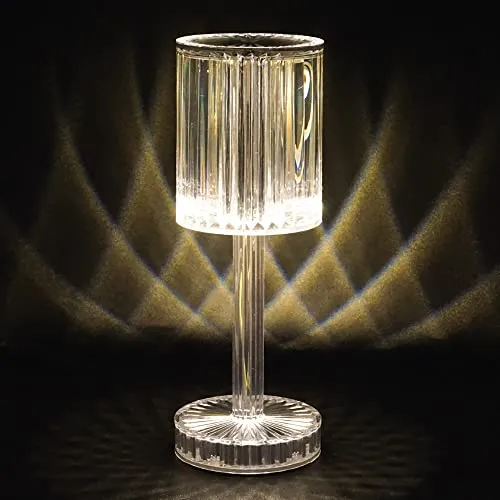 Euromarketing Crystal Touch Lampada LED tavolo touch ricaricabile