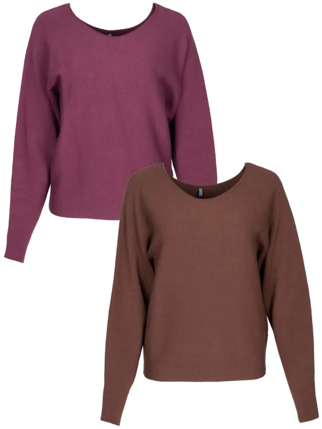 Wibra maglione donna girocollo viscosa