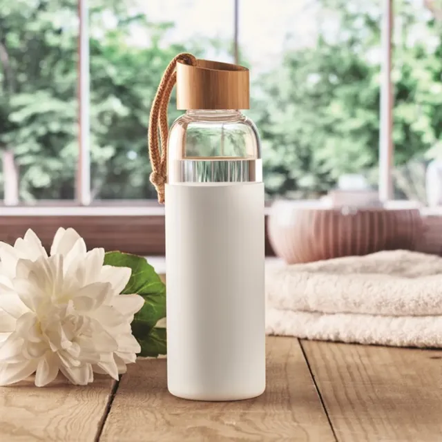 3BPRO MO6845 bottiglia vetro 500 ml silicone bambù