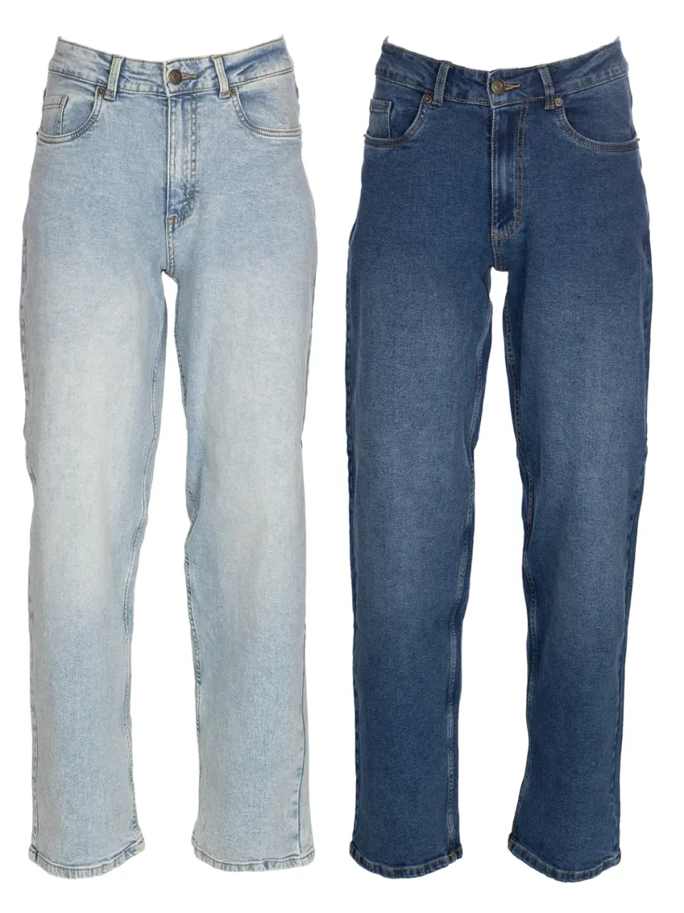 Wibra Jeans Barrel Donna Cotone Denim Comodo