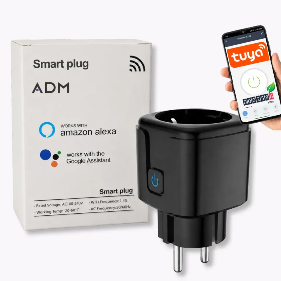 ADAMANTA ADM 7098 Presa Smart WiFi con Monitor Energia