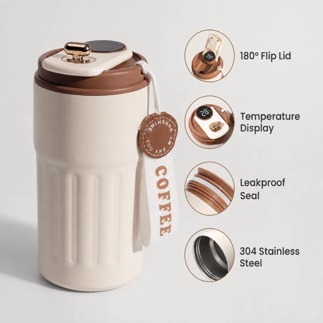 ADAMANTA ADM Smart 7102 tazza termica 450 ml con display