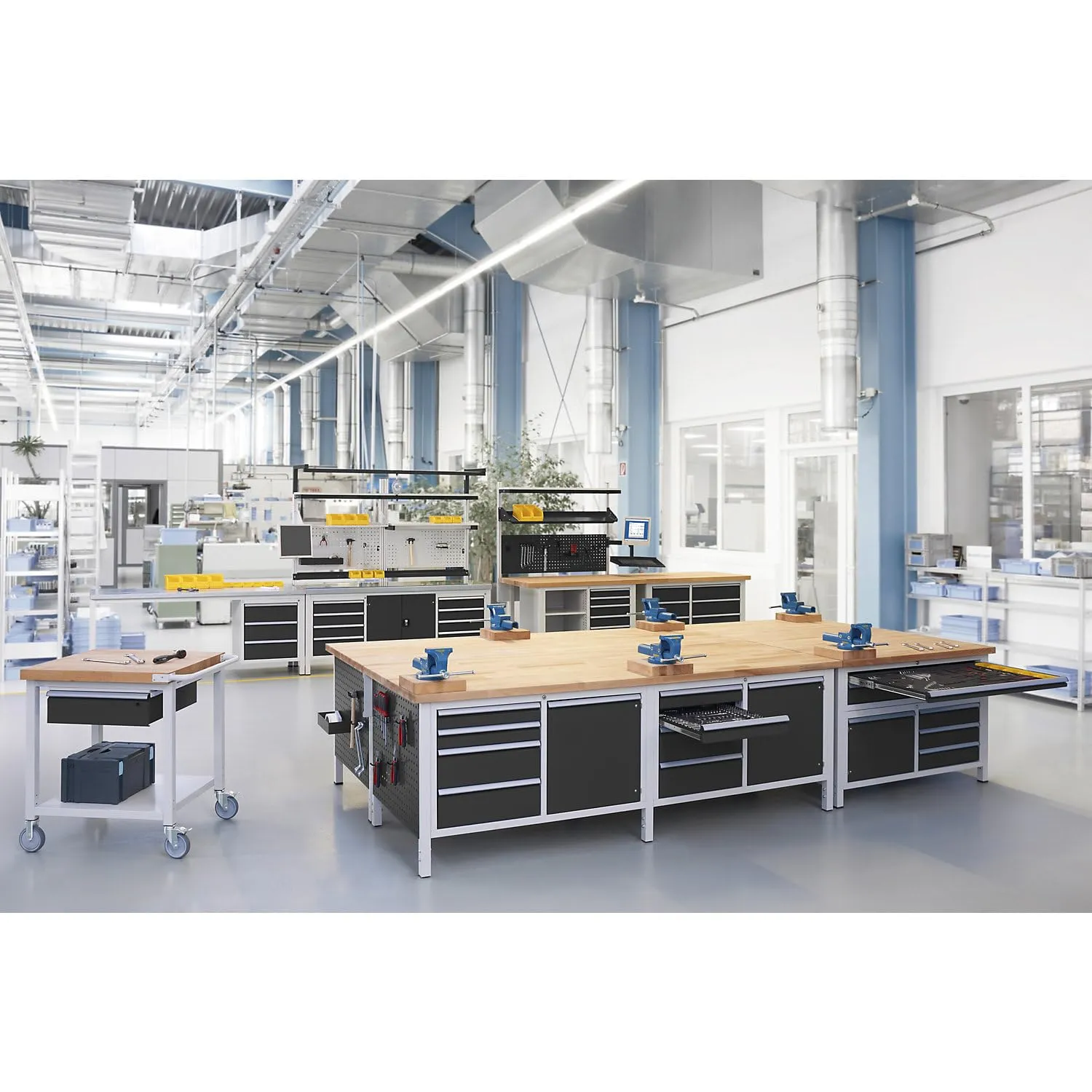 Kaiserkraft eurokraft pro banco lavoro serie 8000 750x700 mm
