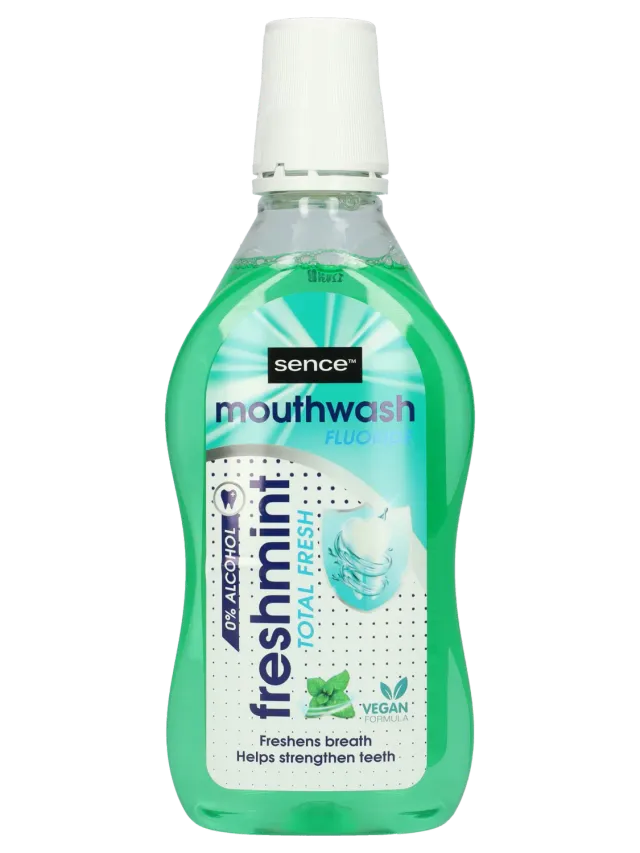 Wibra Sence collutorio freshmint senza alcol al fluoro