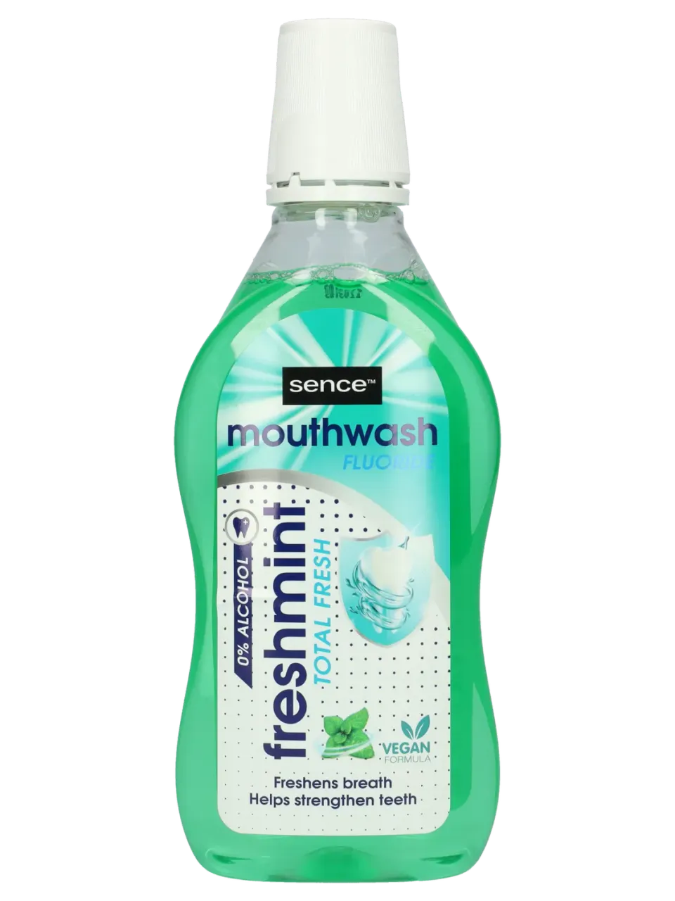 Wibra Sence collutorio freshmint senza alcol al fluoro