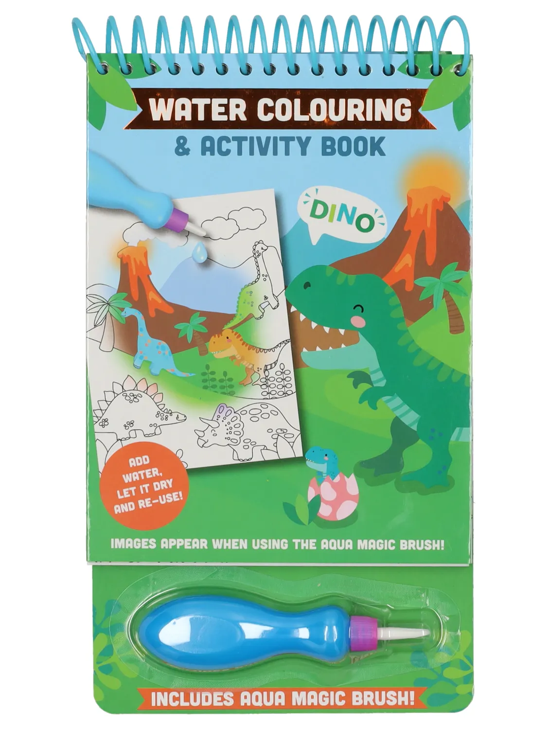 Wibra libro da colorare ad acqua con penna 4 temi