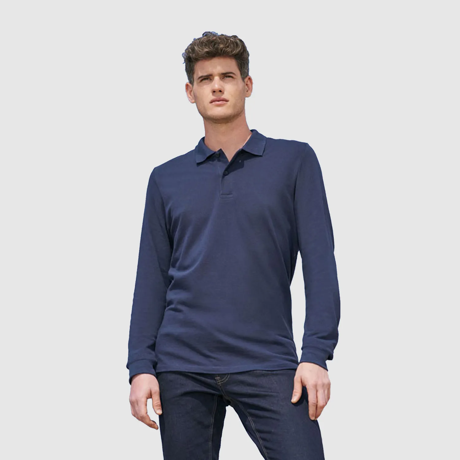 3BPRO S02083 polo donna manica lunga personalizzata