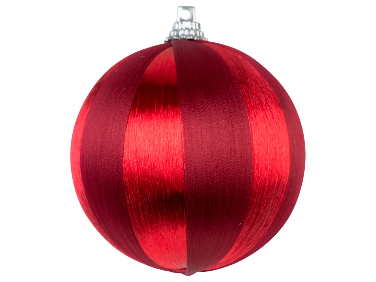 Wibra palline Natale righe 6,5 cm 3 pezzi