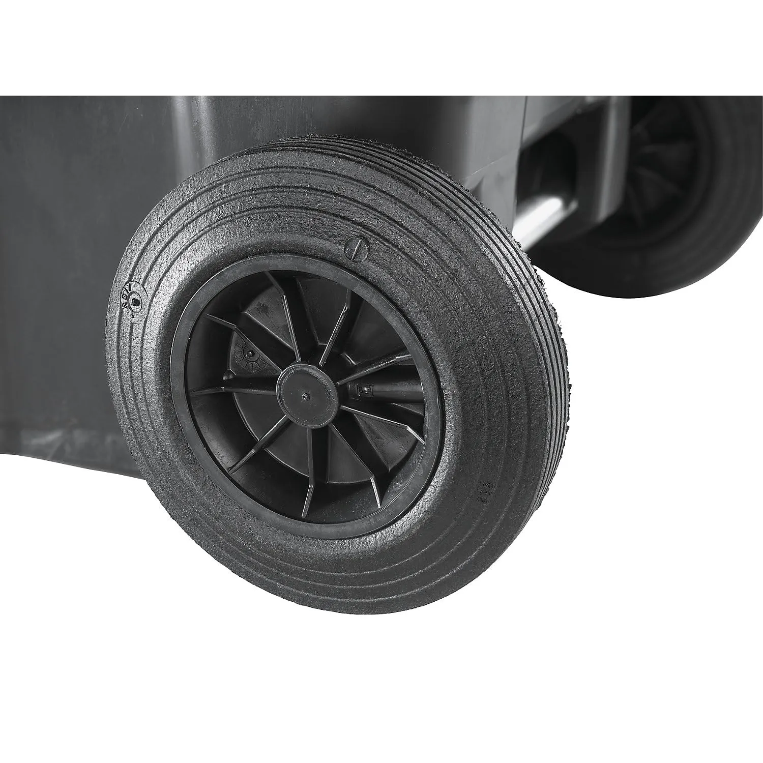 Kaiserkraft bidone rifiuti DIN EN 840 HDPE con ruote