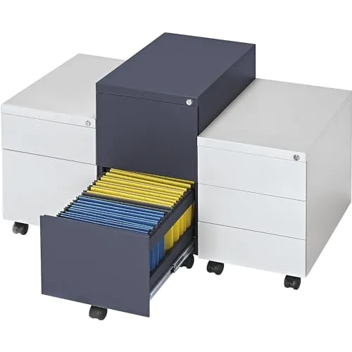 Kaiserkraft eurokraft basic cassettiera rotelle 4 cassetti