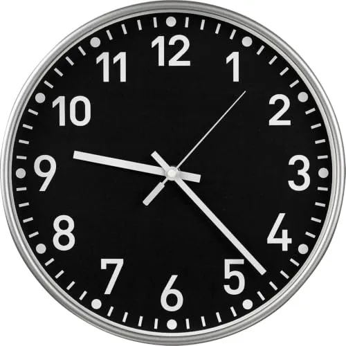 Kaiser+Kraft Orologio da Parete Quarzo Ø 300 mm Nero