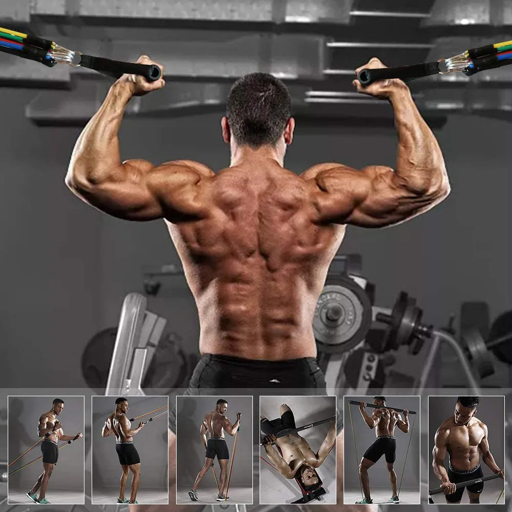 ADAMANTA 179 Set Elastici Fitness in Lattice 5 Pezzi