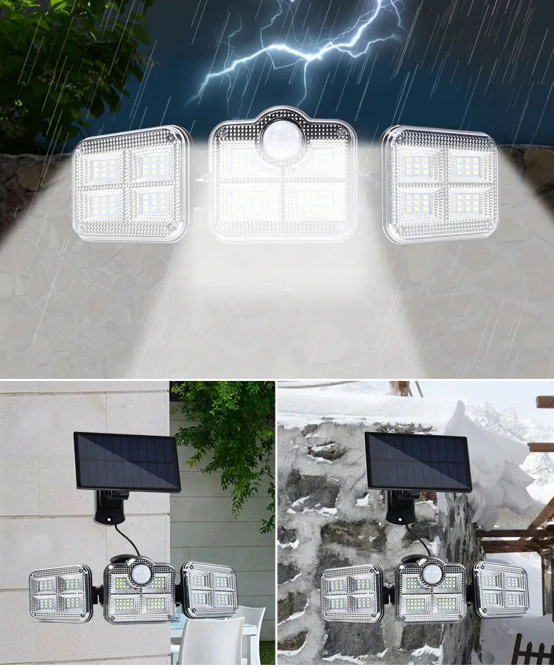ADAMANTA Solar Sensor Light 379 lampada solare con sensore e telecomando