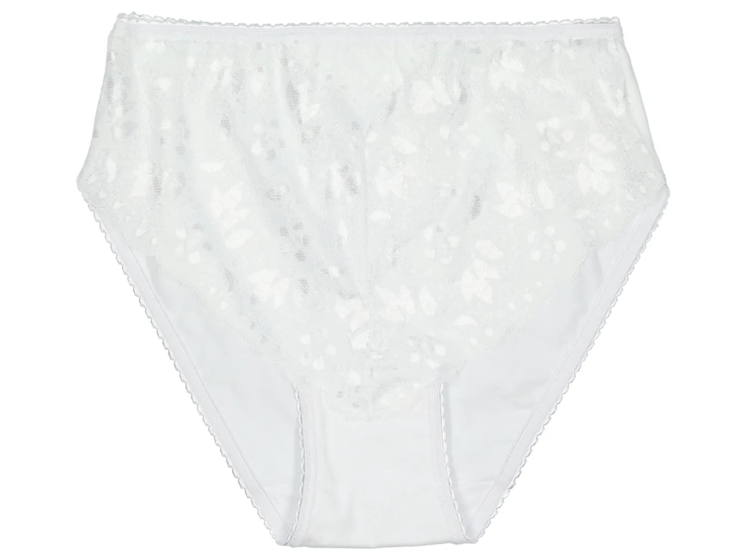 Wibra slip donna cotone con pizzo modello classico