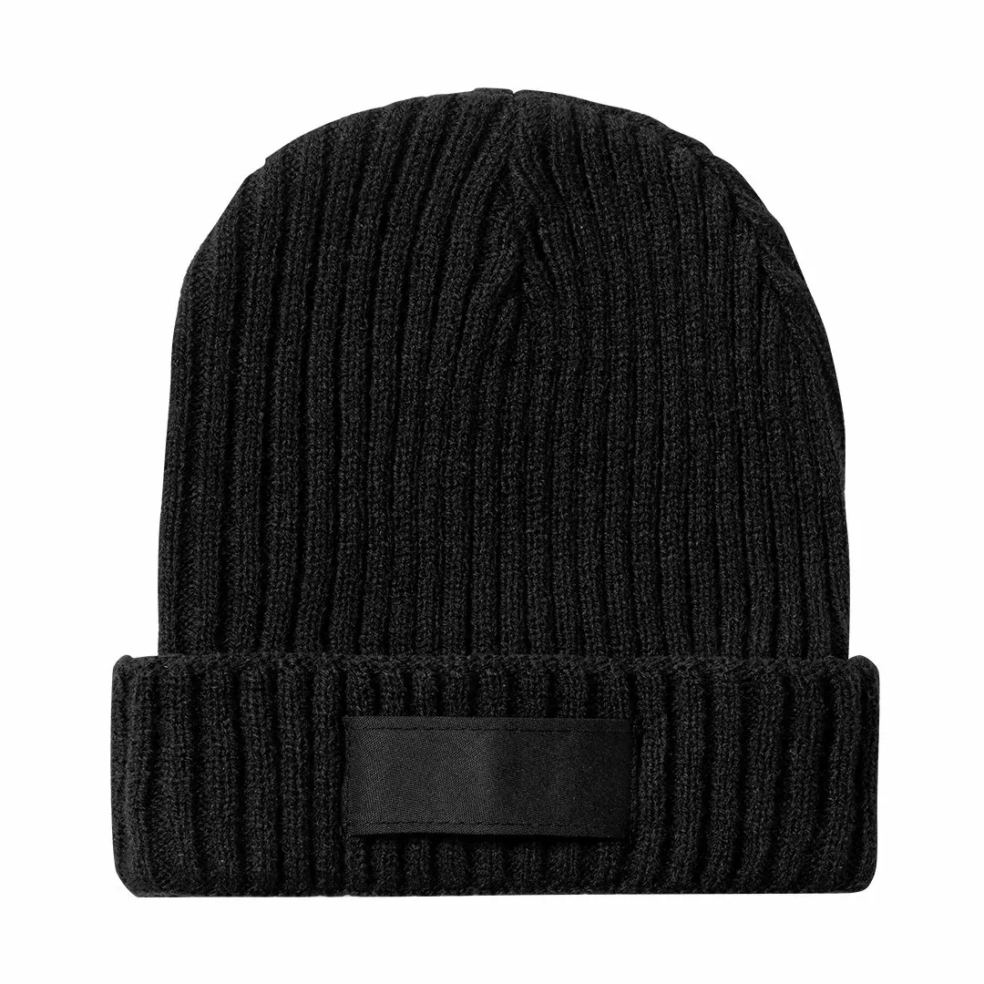 3BPRO bonnet in maglia a coste con etichetta personalizzabile