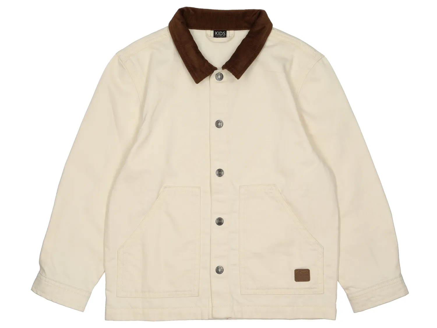 Wibra giacca bambino twill cotone con collo velluto