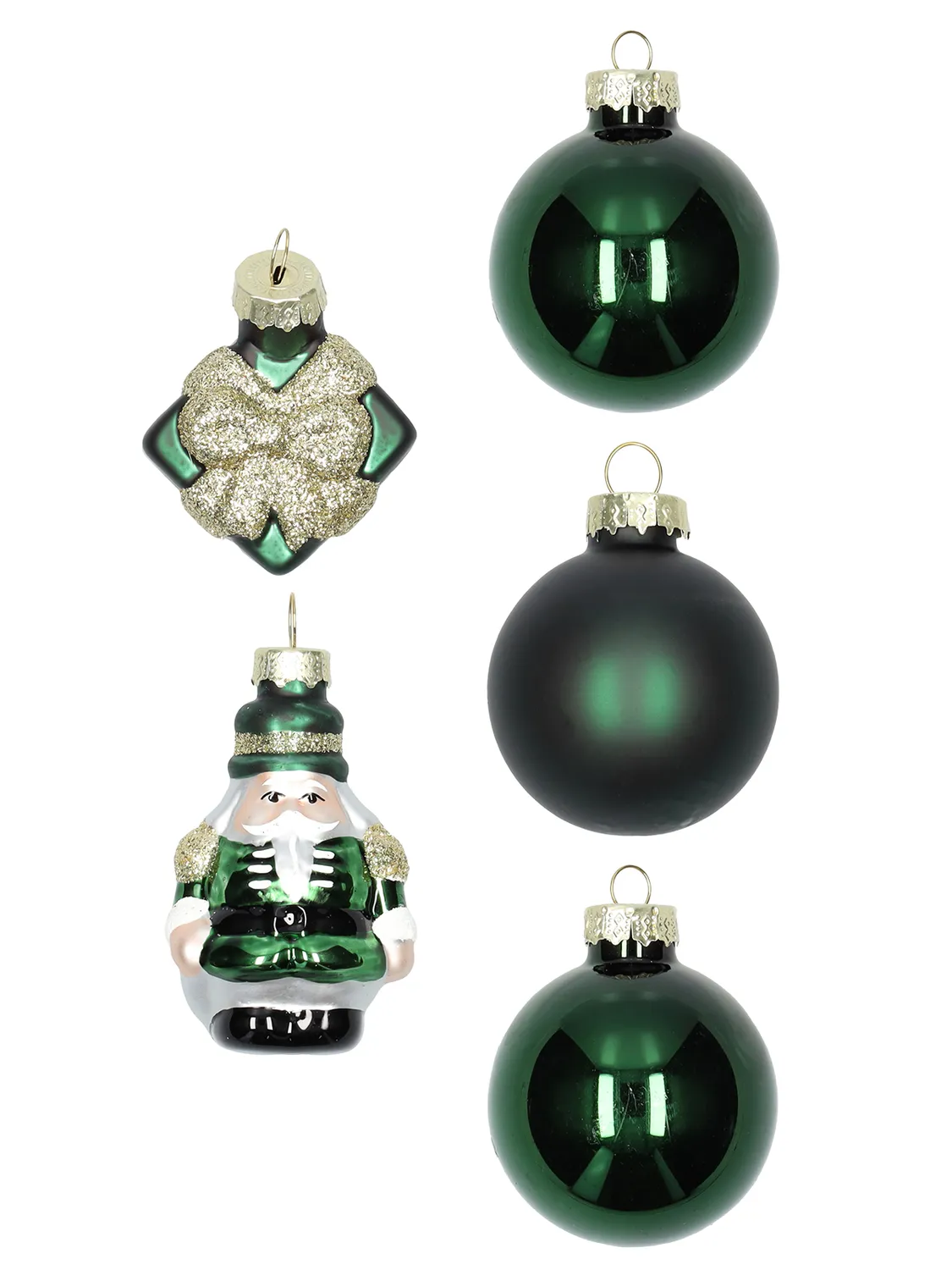 Wibra decorazioni natalizie vetro 5 pezzi albero