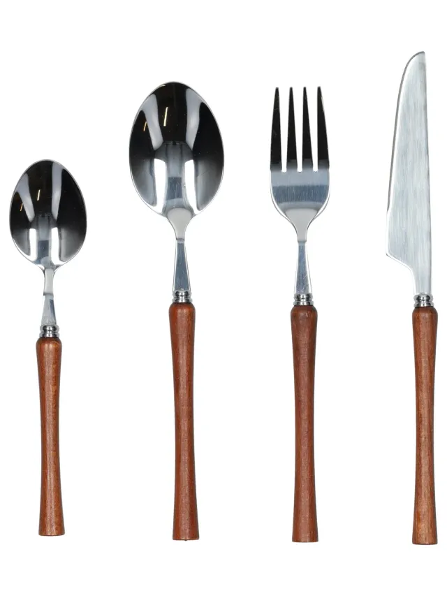 Wibra set posate faggio 4 pezzi 1 coperto