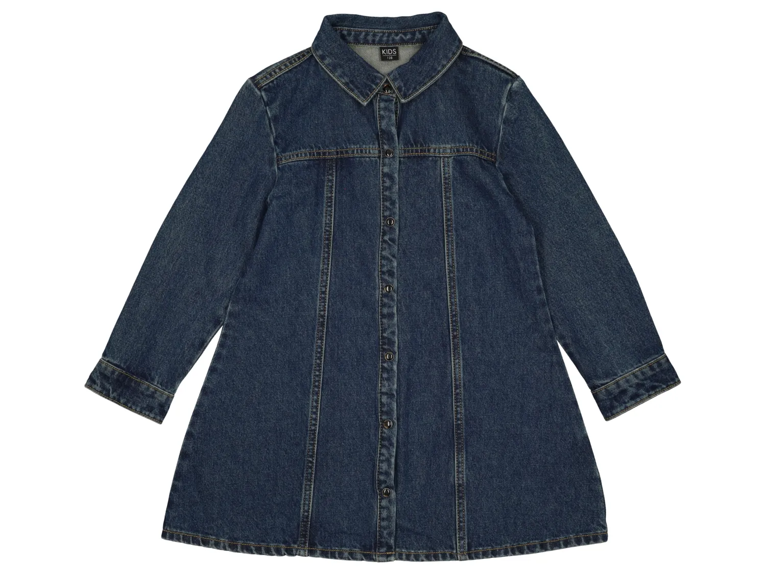 Wibra Vestito Denim Bambina 100% Cotone