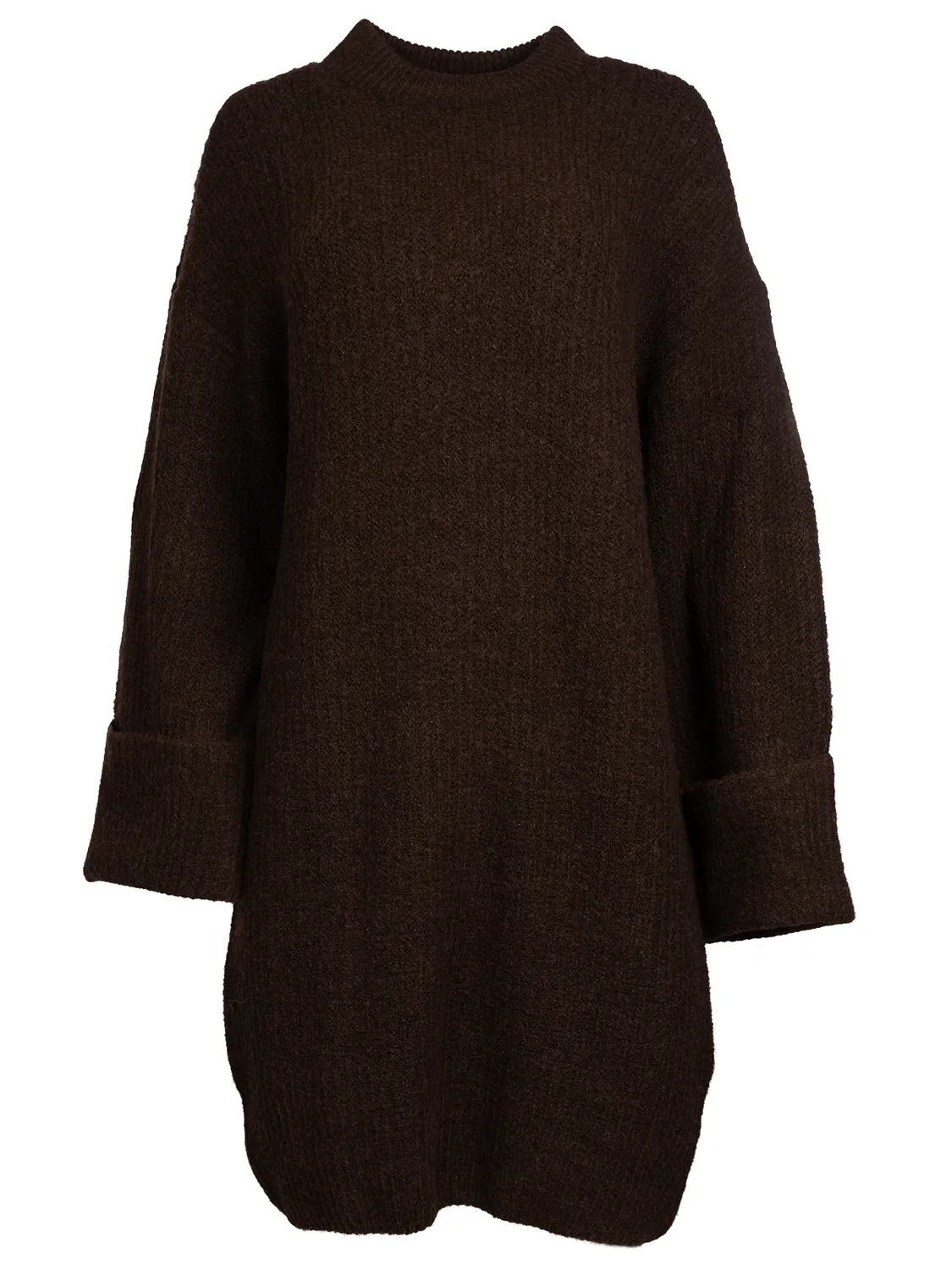 Wibra abito donna in maglia maniche lunghe elasticizzato