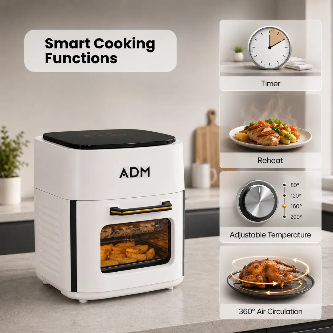 ADAMANTA ADM Air Fryer Oven 7090 friggitrice ad aria 15 L 1400 W