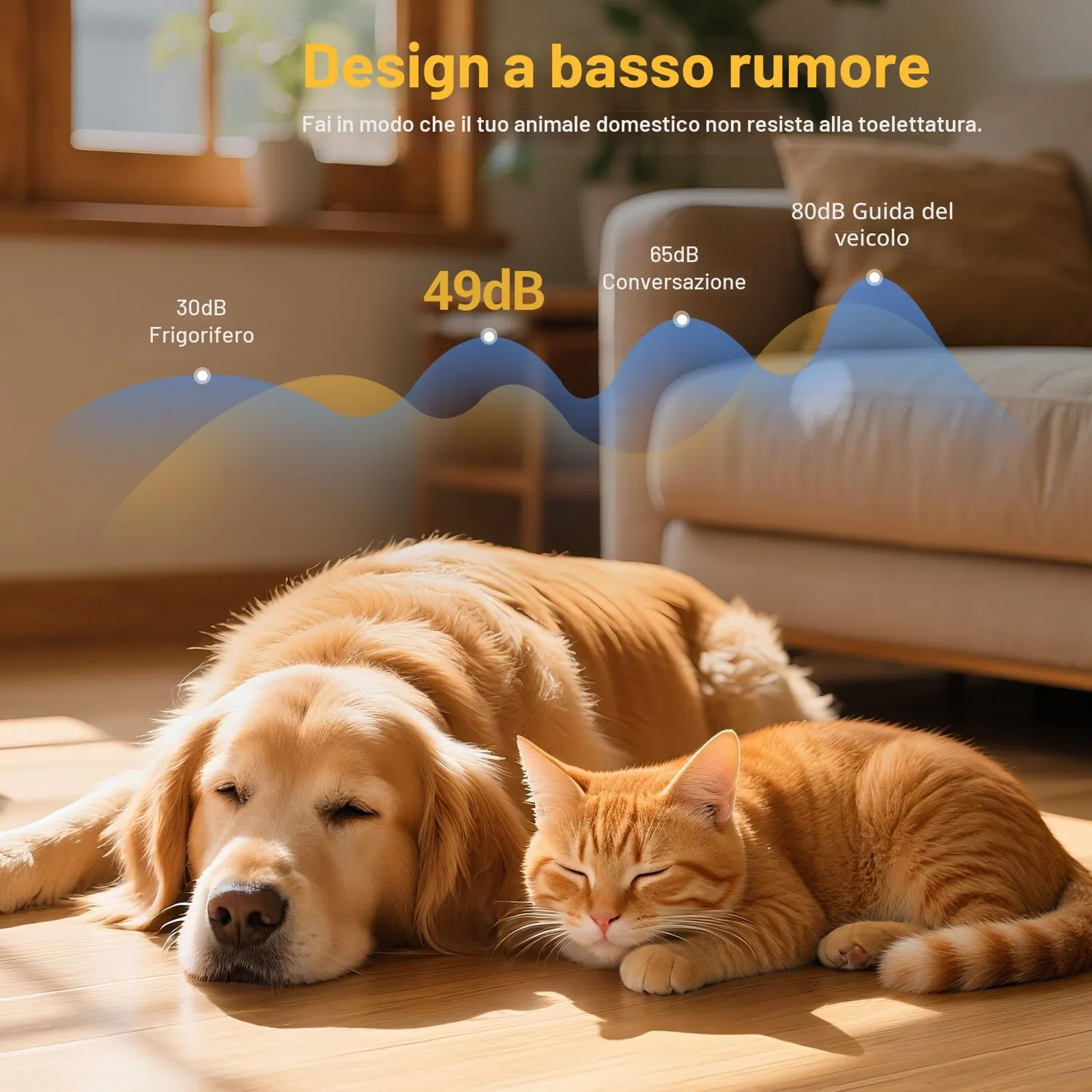 Kaefuys Tosatrice cani pelo lungo 7000 RPM silenziosa