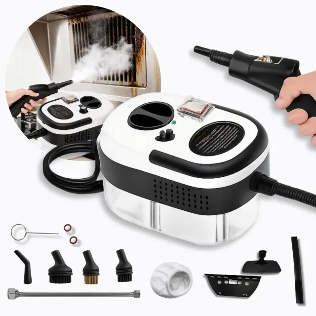 ADAMANTA 2291 Pulitore a Vapore 2500W 6 Accessori