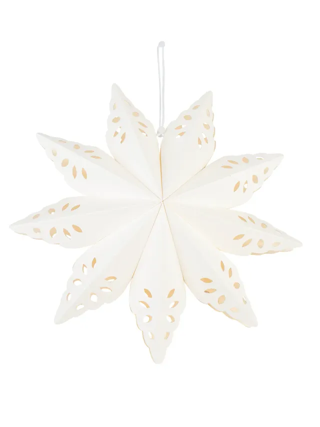 Wibra Stella di Natale in Carta 30 cm Bianca