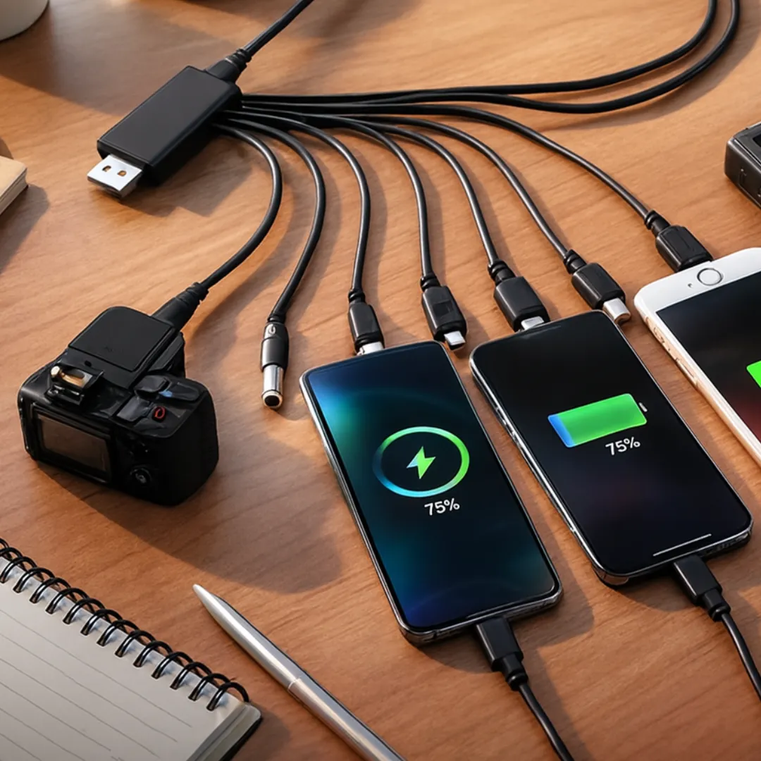 ADAMANTA 10-in-1 Multi-Connector USB Charging Cable cavo ricarica universale