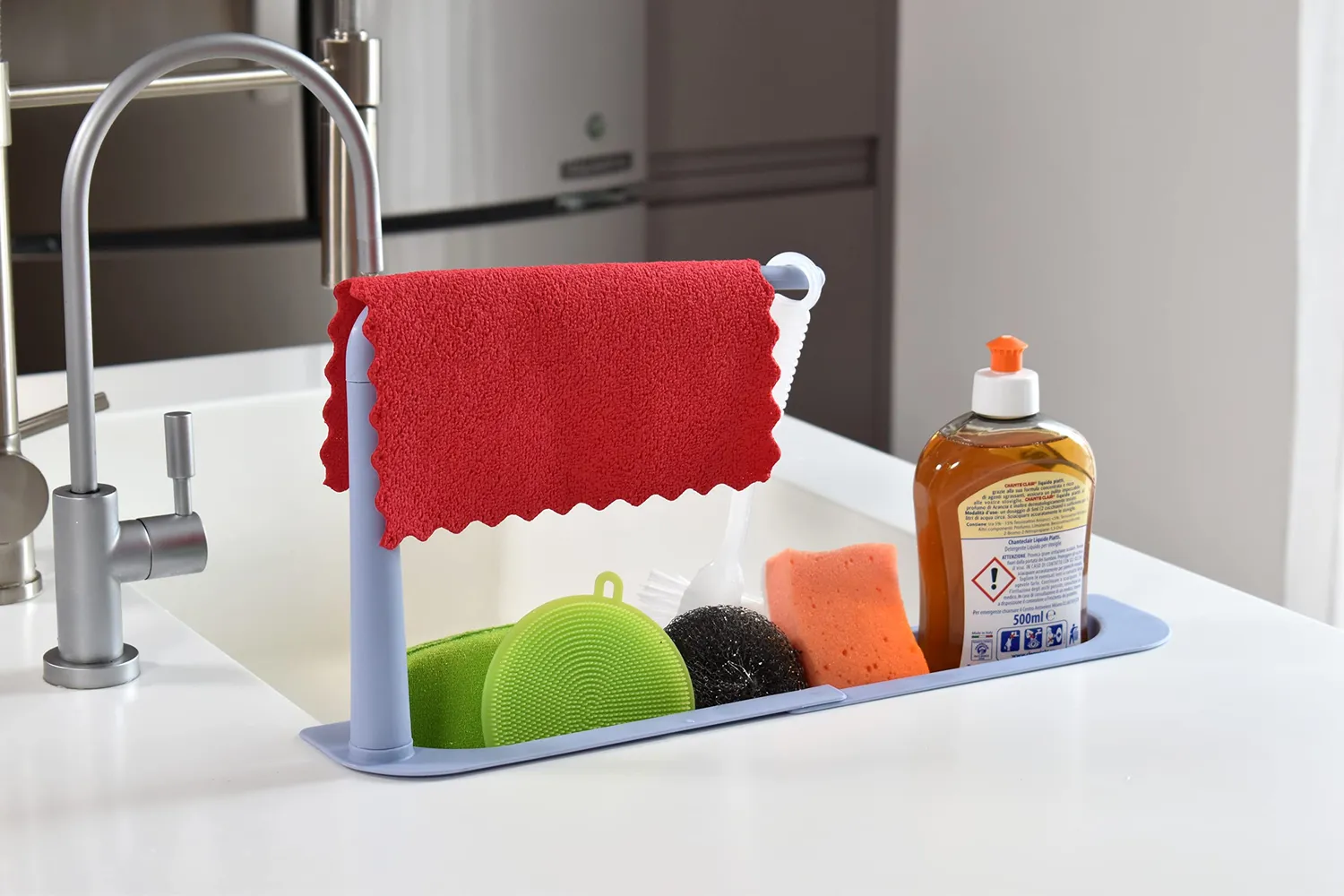 Euromarketing Spongebox organizer lavello regolabile fori scarico
