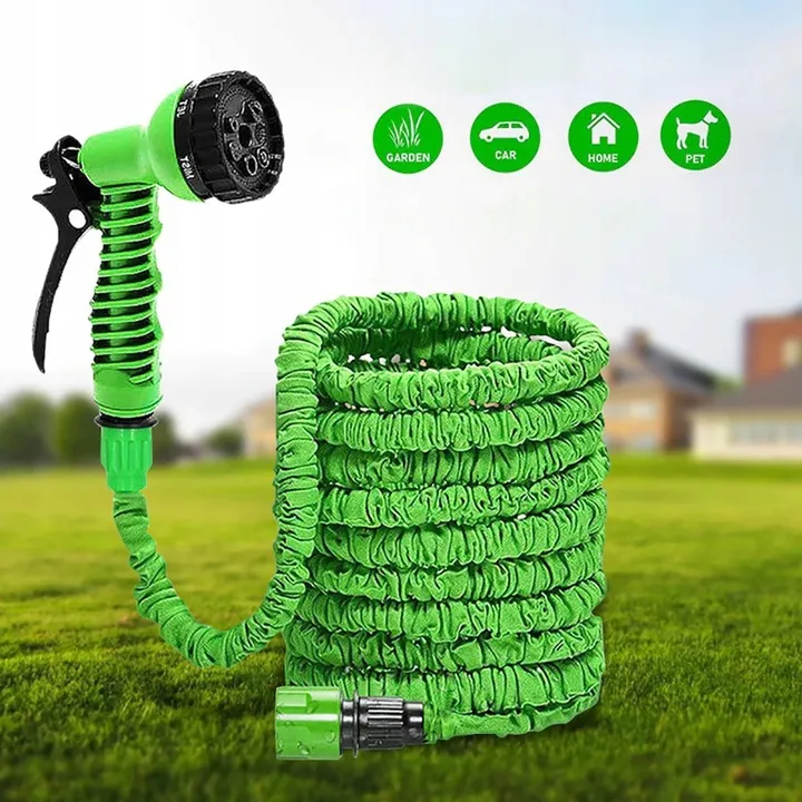 ADAMANTA 453 tubo giardino estensibile con pistola 7 getti