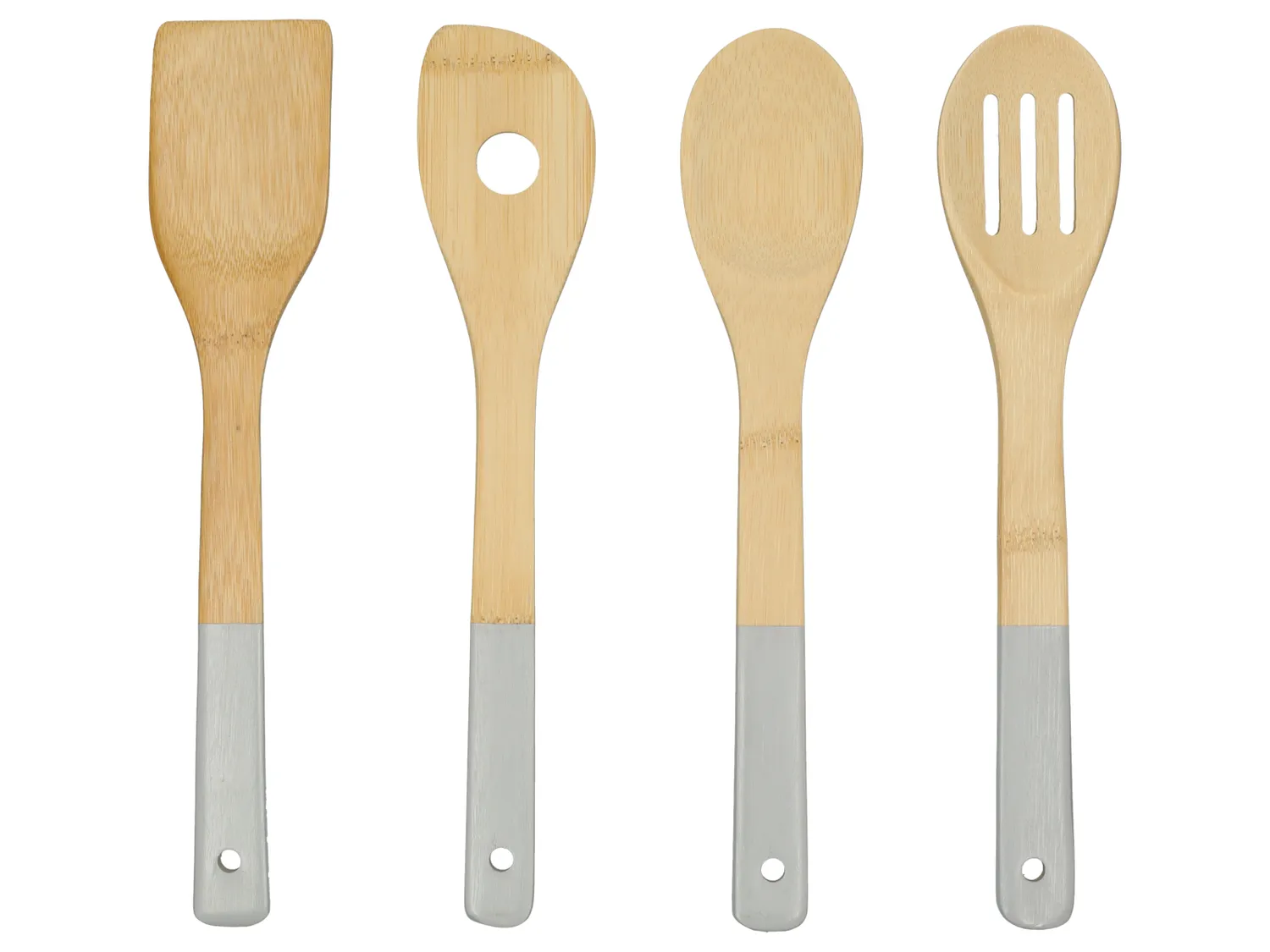 Wibra bamboe set utensili cucina 4 pezzi 30 cm