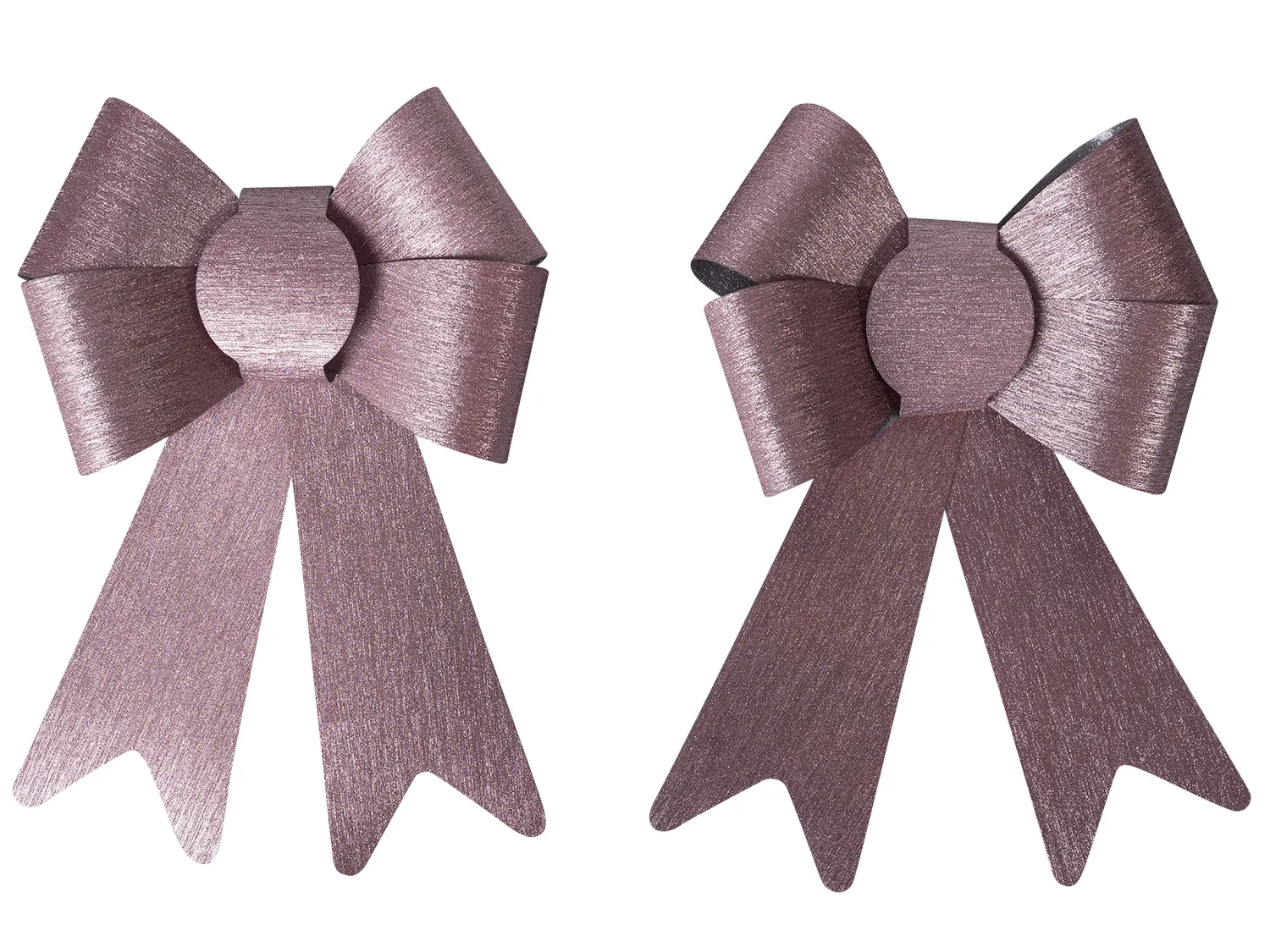 Wibra fiocchi natalizi 13x16 cm 2 pezzi poliestere