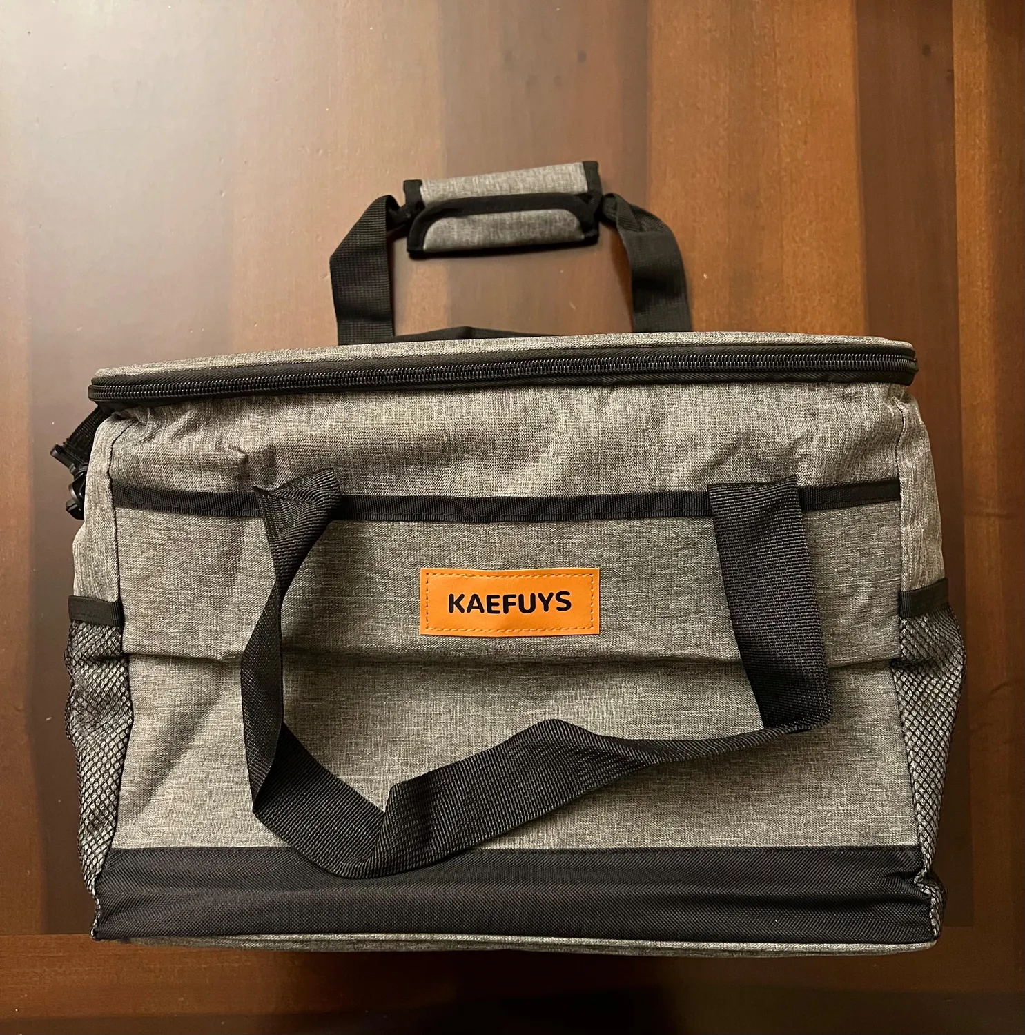 Kaefuys Borsa termica 33L con tracolla caldo-freddo grigia