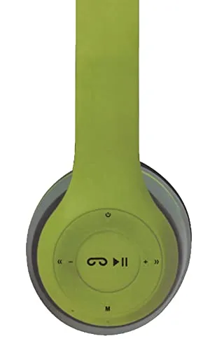 Euromarketing Cuffie Wireless Verdi Bluetooth con Radio FM