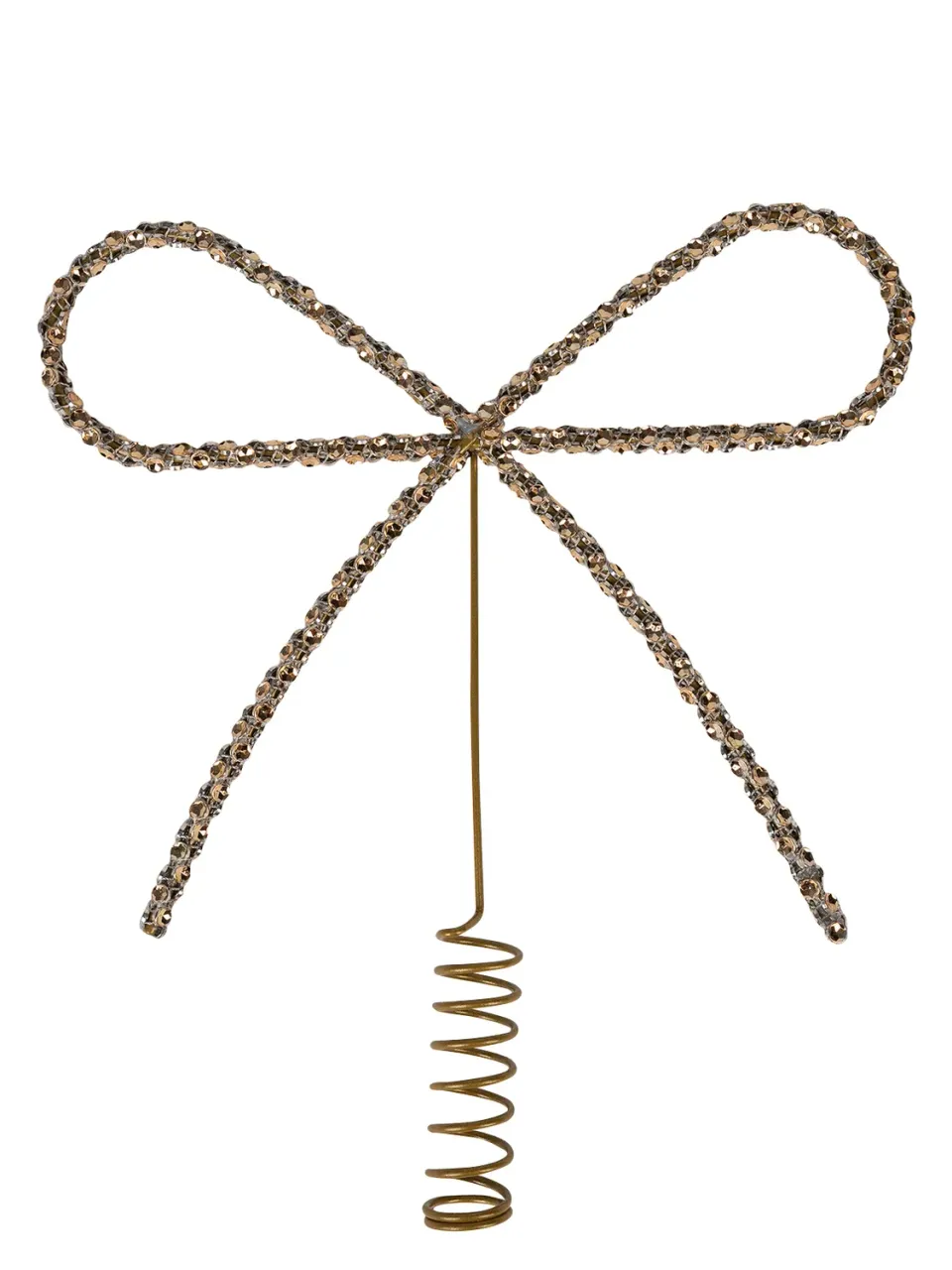 Wibra puntale albero fiocco strass 25 cm decorazione