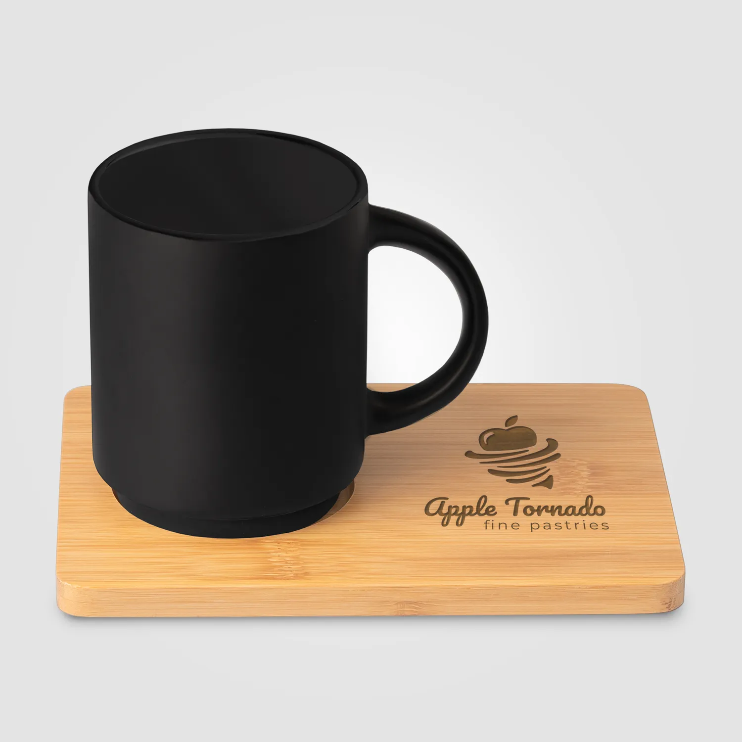 3BPRO Café Duo set tazza ceramica e tagliere bambù