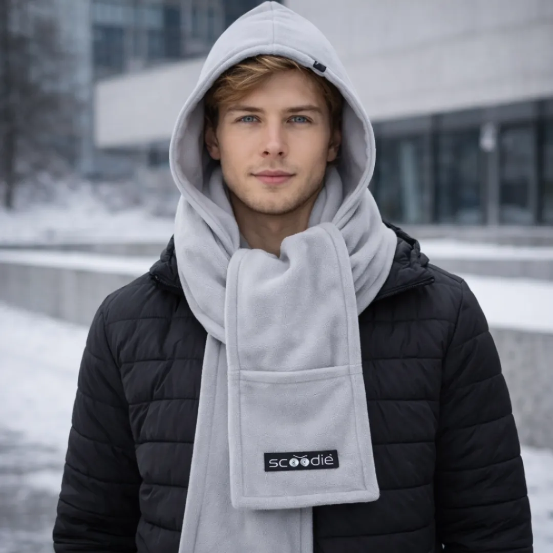 ADAMANTA Scoodie 7031 sciarpa con cappuccio in pile