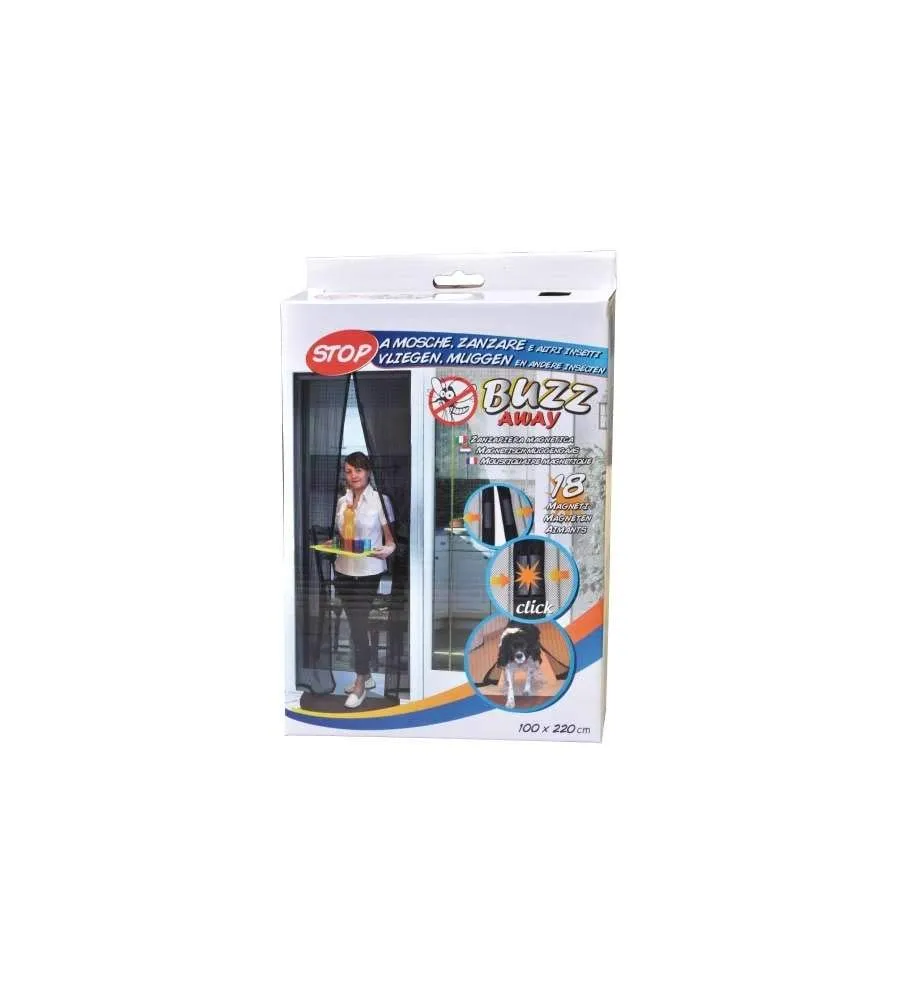 Euromarketing Buzz Away zanzariera porta 100x220 magnetica