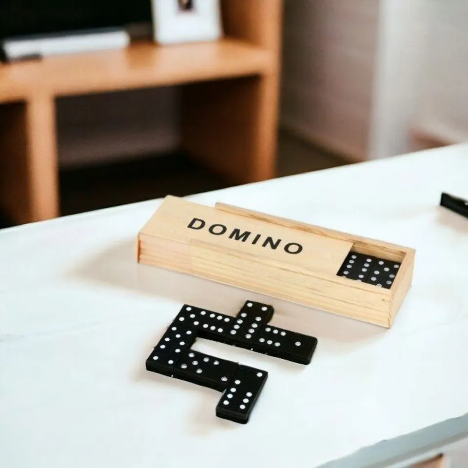3BPRO MO9188 gioco domino in legno scatola 14,5 cm