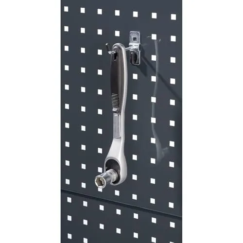 Eurokraft Pro Supporto Attrezzi Gancio 90° 5 Pezzi