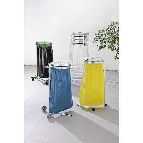 Kaiserkraft supporto sacchi rifiuti 120 litri con ruote