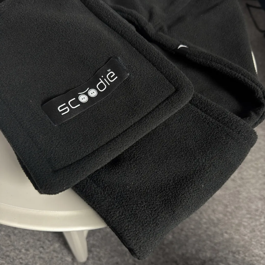 ADAMANTA Scoodie sciarpa con cappuccio in pile