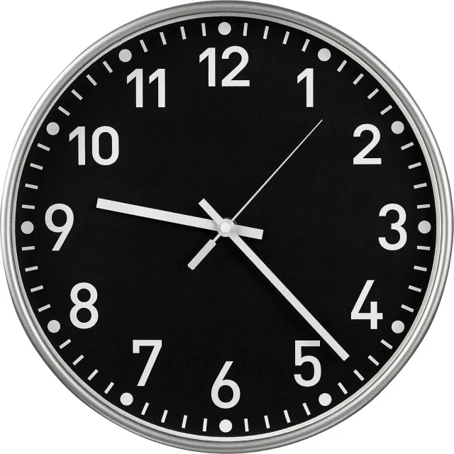 Kaiser+Kraft Orologio da Parete Quarzo Ø 300 mm Nero