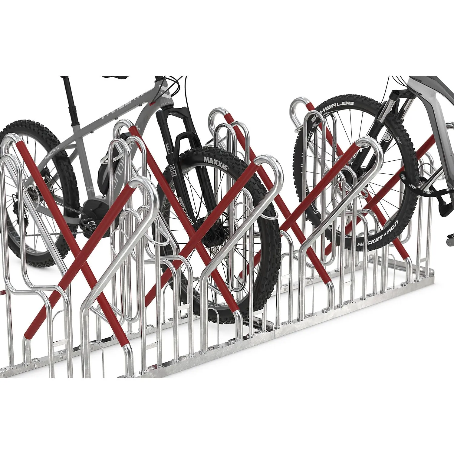 Kaiserkraft 4500 XBF rastrelliera bici 8 posti acciaio zincato