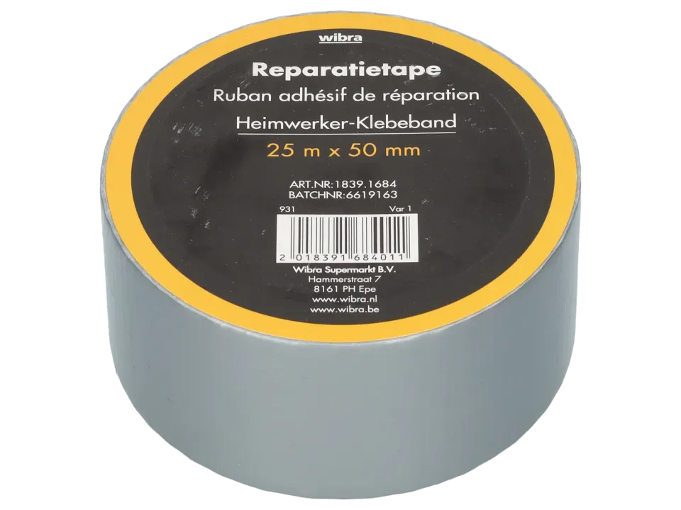 Wibra nastro riparazione grigio 25 m x 50 mm