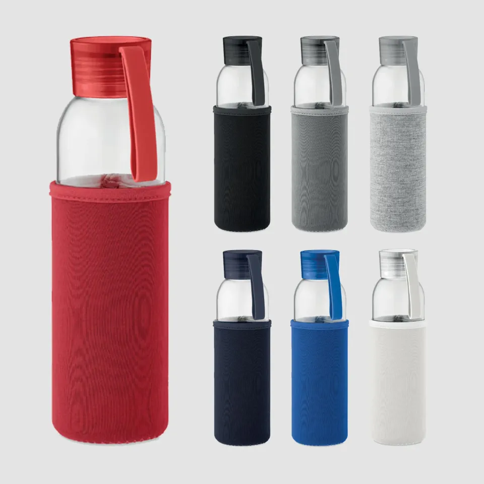 3BPRO MO2089 bottiglia vetro riciclato 500 ml con custodia