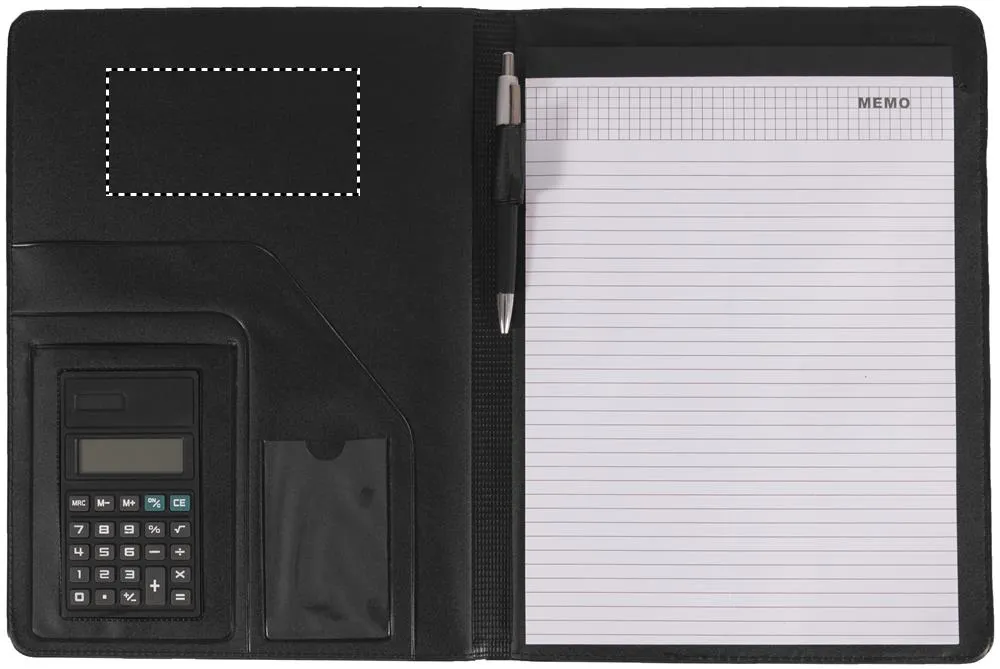 3BPRO KC8063 portablocco A4 similpelle con calcolatrice